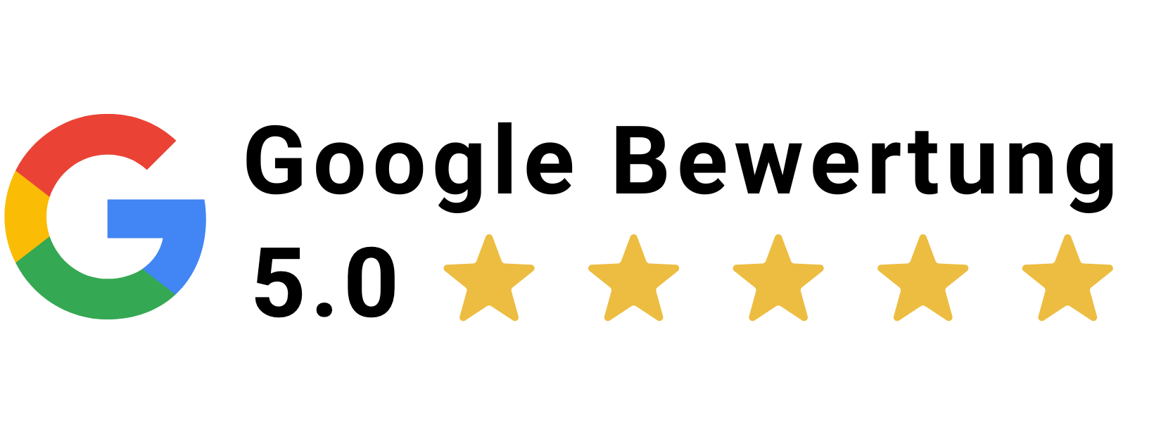 Google-Bewertung 5.0 von 5 Sternen